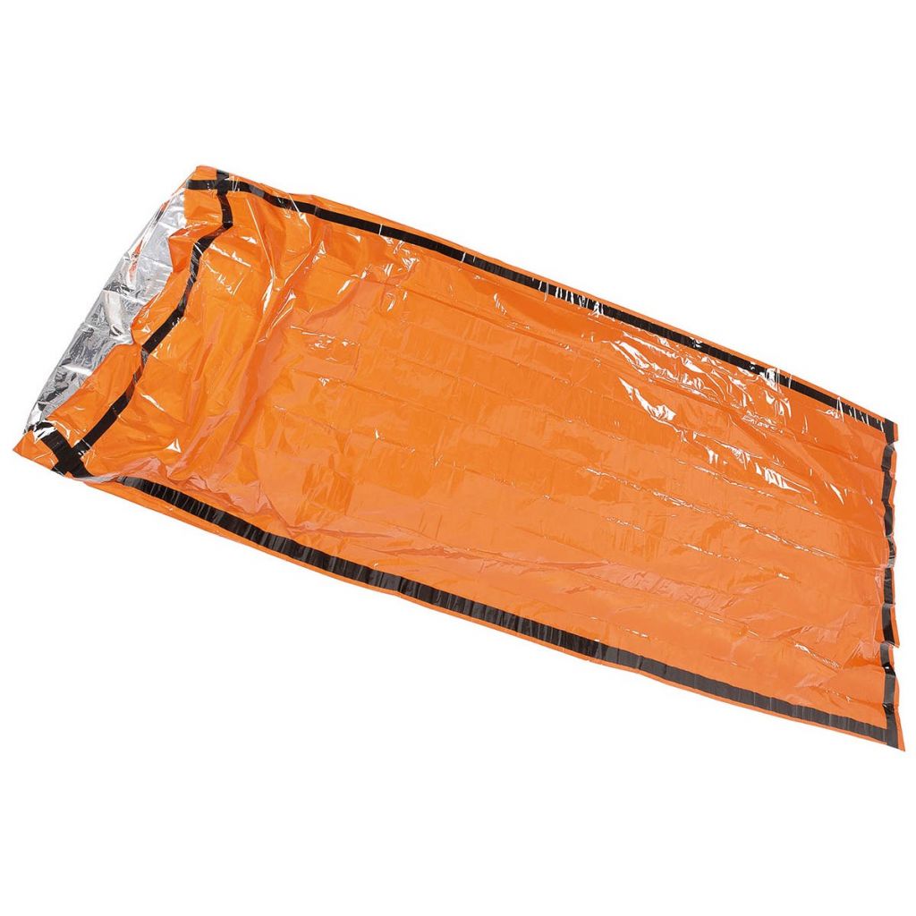 Emergency Sleeping Bag, Vészhelyzeti Hálózsák, Narancs-Ezüst, Túlélő Csomaggal