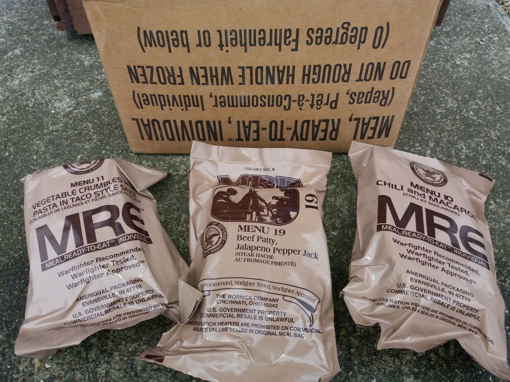 USA MRE csomag , 1-12, 13-24
